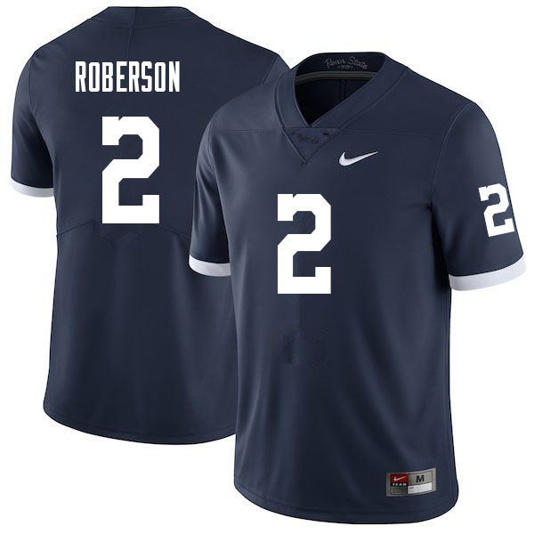Men #2 Ta'Quan Roberson Penn State Nittany Lions College Football Jerseys Sale-Retro
